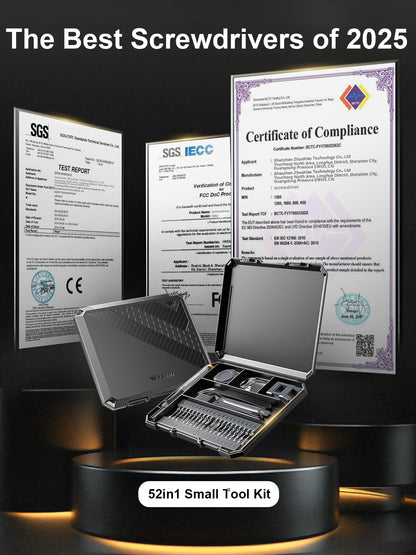 Wesdut 52in1 Precision Screwdriver Set, [Super Durable] Small Repair Kit, PC Accessories, PS5 Cleaning Kit, Tool Sets for Men, Fit MacBook, Computer, Laptop, Watch, PS4, Xbox, Eyeglass, Console More