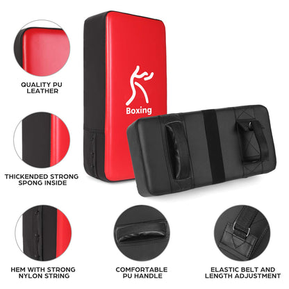 Odoland 3-in-1 Kids Youth Boxing Set - Punching Mitts, Kick Pads, Gloves for Boxing, Kickboxing, Karate, Muay Thai, MMA Training