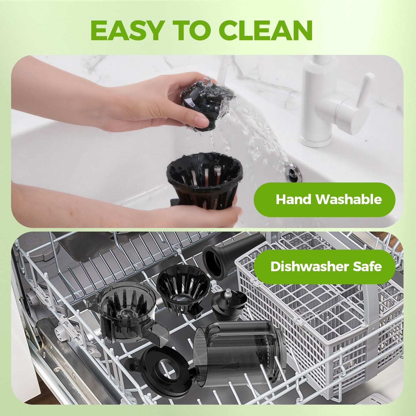 Cold Press Juicer Machines, Juicer Machines for Whole Fruits and Vegetables, Masticating Juicers, High Juice Yield, BPA Free