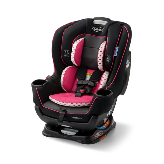 Graco Extend2Fit Convertible Baby Car Seat, Rear and Forward Facing, Adjustable Extension Panel for Extra Legroom, Kenzie