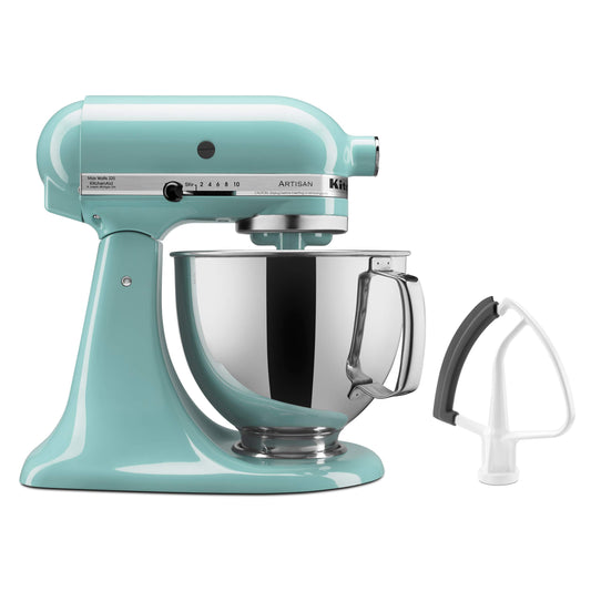 KitchenAid KSM150FEAQ Value Bundle Artisan 5 Quart Stand Mixer, Aqua Sky