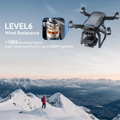 Bwine F7 GPS Drones with Camera for Adults 4K Night Vision, 3-Aix Gimbal, 2Mile Long Range, 75Mins Flight Time Professional Drone with 3 Battery, Auto Return+Follow Me+Fly Around+Beginner Mode for Kid