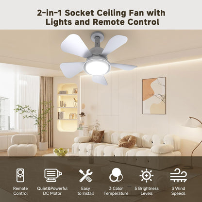 MOTCTQVD Ceiling Fans with Lights and Remote, Ceiling Fan Light 3000K-6000K 3 Colors Dimmable, Modern Ceiling Fan with Light, 1000 Lumens LED Ceiling Fans for Bedroom Garage Kitchen Living Room