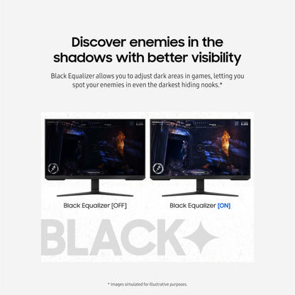 SAMSUNG 24-Inch Odyssey G3 (G30D) Series FHD Gaming Monitor, 1ms, 180Hz, AMD FreeSync, Adjustable Stand, Black Equalizer, Virtual Aim Point, Eye Saver Mode, Flicker-Free, LS24DG302ENXZA, 2024
