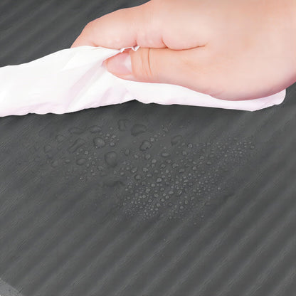 Fitvids 1/2-Inch Extra Thick High Density Anti-Tear Exercise Yoga Mat with Carrying Strap, Gray