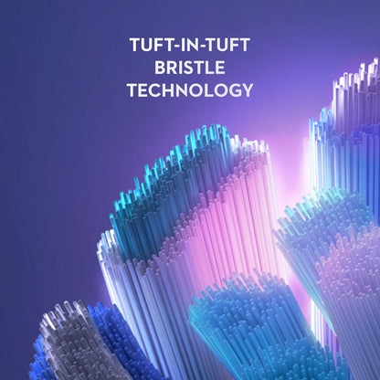 Oral-B iO Series 10 Rechargeable Electric Toothbrush with Visible Pressure Sensor to Protect Gums, 2 Min Timer, 7 Cleaning Settings, 4 Replacement Toothbrush Heads, and Charging Travel Case, White