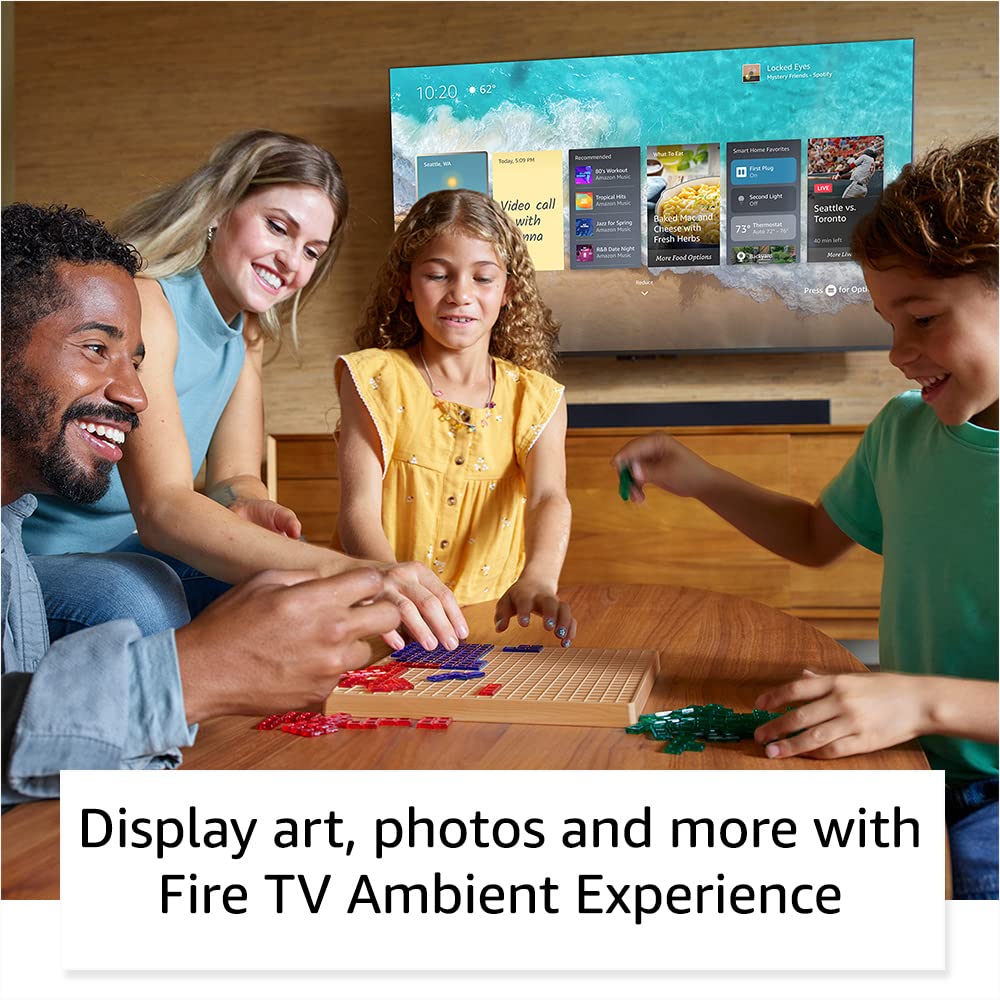 Amazon Fire TV 75" Omni QLED Series 4K UHD smart TV, Dolby Vision IQ, Fire TV Ambient Experience, local dimming, hands-free with Alexa
