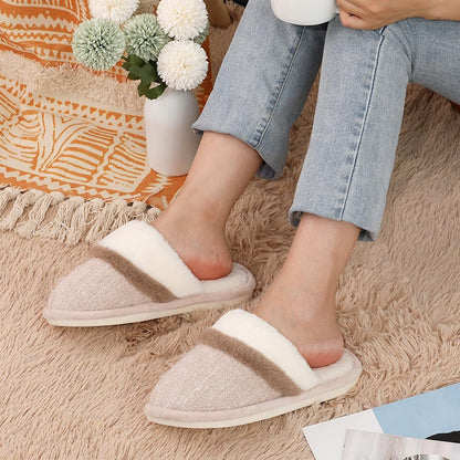 Cozy Slippers for Women Indoor and Outdoor Fuzzy House Shoes with Memory Foam Anti-Skid Sole Gifts for Women Mom Ladies her