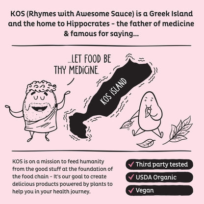 KOS Organic Beet Root Powder, USDA Organic - Natural Nitric Oxide Booster, Superfood Plant Based Beetroot Antioxidant, Supports Active Lifestyle & Healthy Circulation, Soy & Gluten-Free - 90 Servings