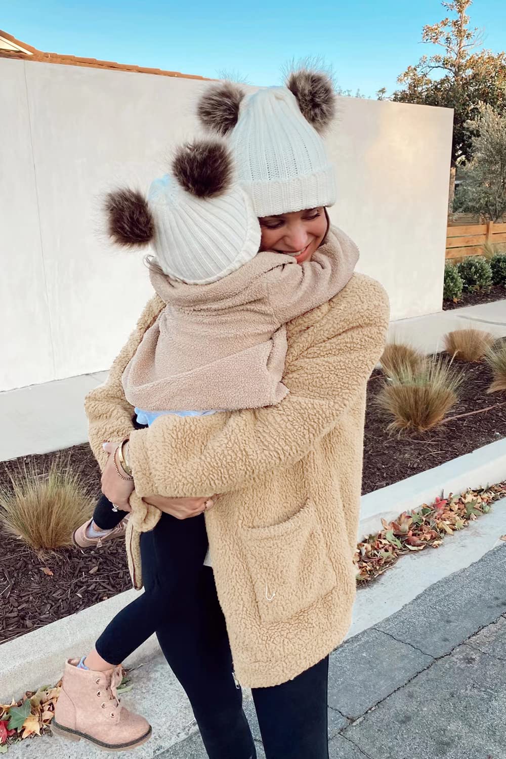 PRETTYGARDEN Women's Fashion Winter Coats Sherpa Fleece Faux Fur Shearling Oversized Trendy Jackets Warm Outerwear Clothing (Style One Apricot,Medium)