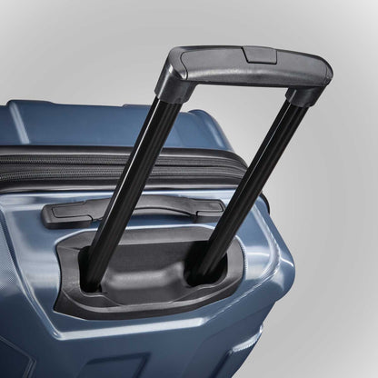 Samsonite Centric Hardside Expandable Luggage with Spinner Wheels, Blue Slate, Checked-Medium 24-Inch