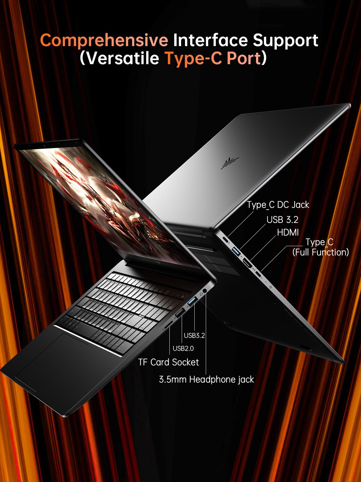 2024 Gaming Laptop, Laptop with AMD Ryzen 7 5825U (8C/16T, Up to 4.5GHz), 16GB RAM 512GB NVMe SSD Laptop Computer, Radeon RX Vega 8 Graphics, 16.1-inch FHD Display, WiFi 6, 53Wh Battery, Backlit KB