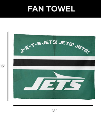 NORTHWEST New York Jets NFL Team Arch Slogan Rally Towel, 15 x 18 inches