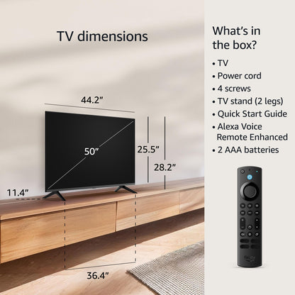 All-new Amazon Fire TV 50" 4-Series 4K UHD smart TV, stream live TV without cable, 2024 release