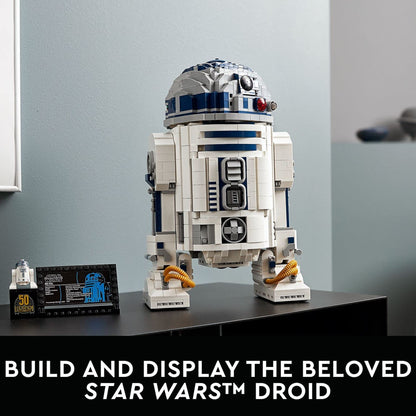 LEGO Star Wars R2-D2 Building Set - Collectible 3D Puzzle for Adults, Ages 18+ - Display for Room or Office Desk - Info Plaque Included - Gift Idea for Fans - 75308