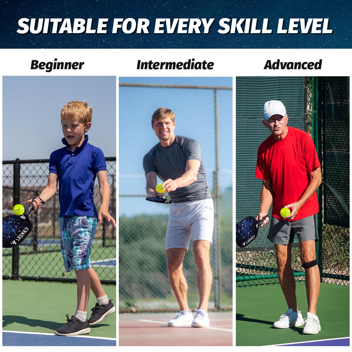 LEEKEY Pickleball Balls- 40 Hole Outdoor Pickleballs,4/12 Pack Pickleballs Set with Mesh Bag, High Bounce & Durable Pickle Balls,Pickleball Accessories,Sports Gift (4PCS)