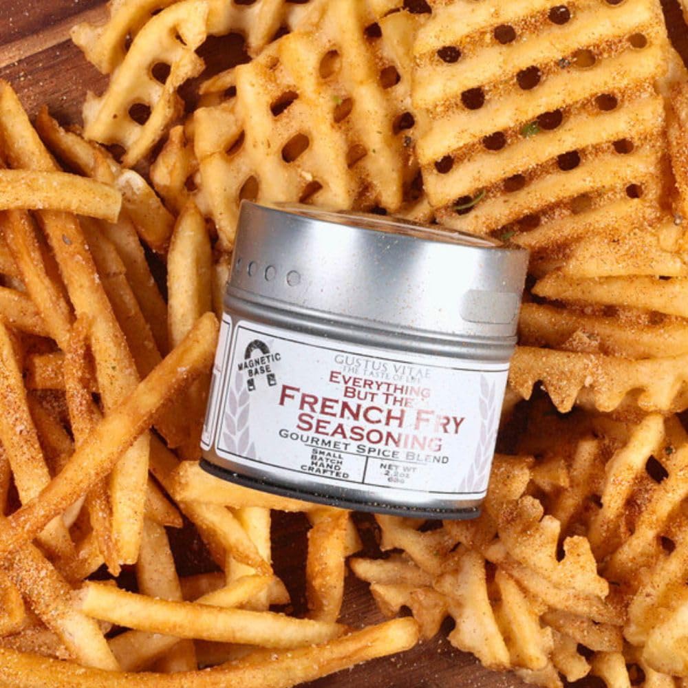 Gourmet French Fry Seasoning Set - Six Pack | Authentic Small Batch Seasoning Mixes | 6 Gourmet All Natural Spice Blends - French Fries Are Just The Beginning | Hand Packed, Non GMO | Sustainably Sourced, Made in USA | Artisanal Spice Blends, Marinades, a