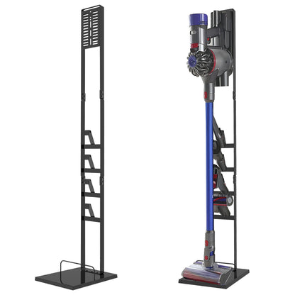 OUTBROS Vacuum Stand,Stable Metal Storage Bracket Compatible with Dyson V15 V12 V11 V10 V8 Series Handheld Cordless Vacuum Cleaners and Accessories and Attachments, Black