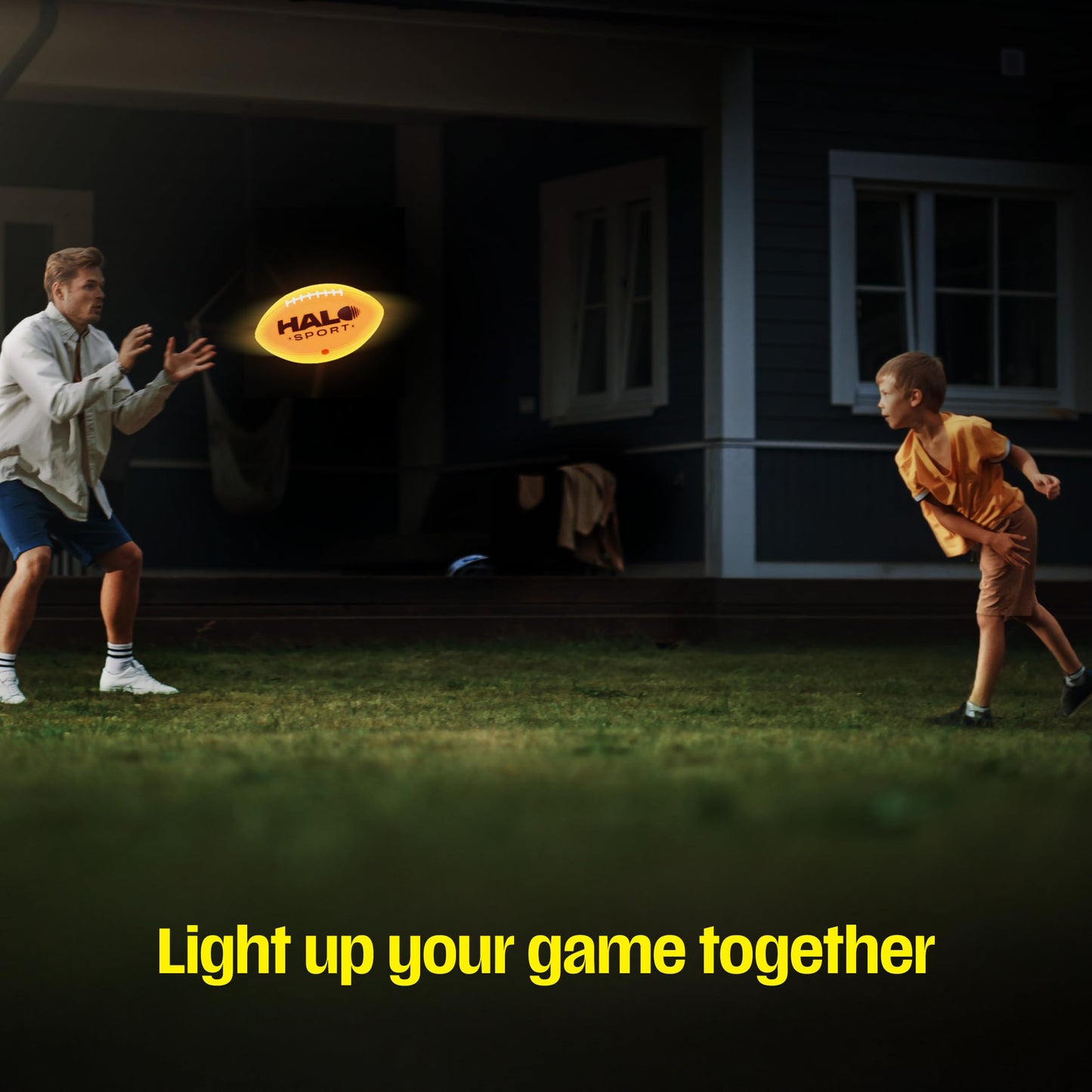 Halo Sport Rechargeable Light Up Football - Glow in The Dark Ball - NO 6 - Outdoor Sports Birthday Gifts for Boys 8-15+ Year Old - Kids Teenage Youth Gift Ideas - Boy Toys Stuff Ages 8 to 15