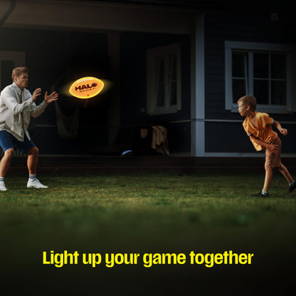Halo Sport Rechargeable Light Up Football - Glow in The Dark Ball - NO 6 - Outdoor Sports Birthday Gifts for Boys 8-15+ Year Old - Kids Teenage Youth Gift Ideas - Boy Toys Stuff Ages 8 to 15