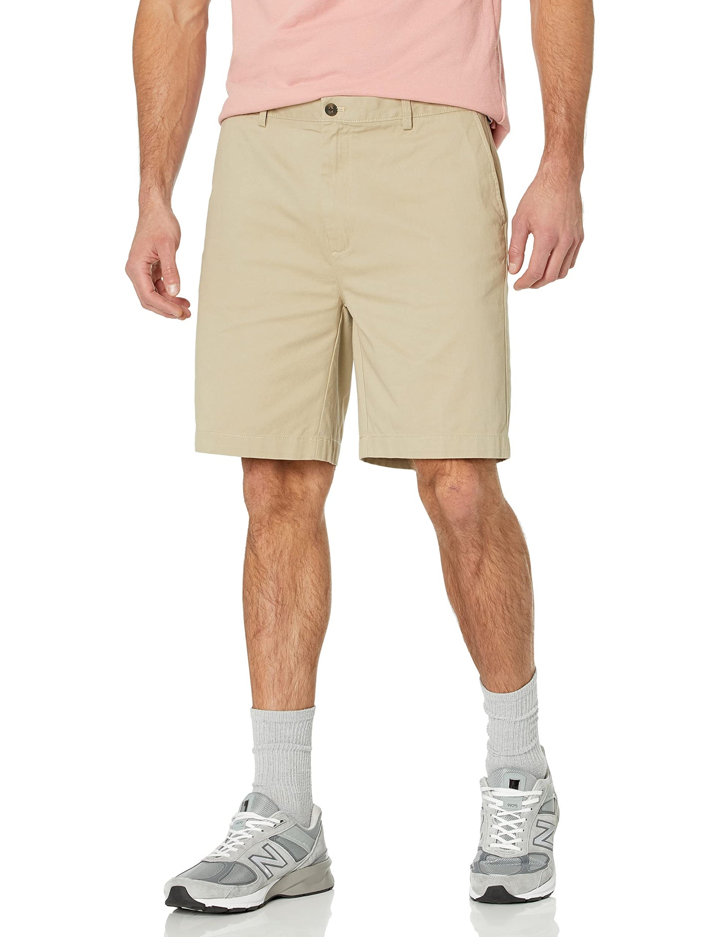 Amazon Essentials Men's Classic-Fit 9" Short, Light Brown, 38