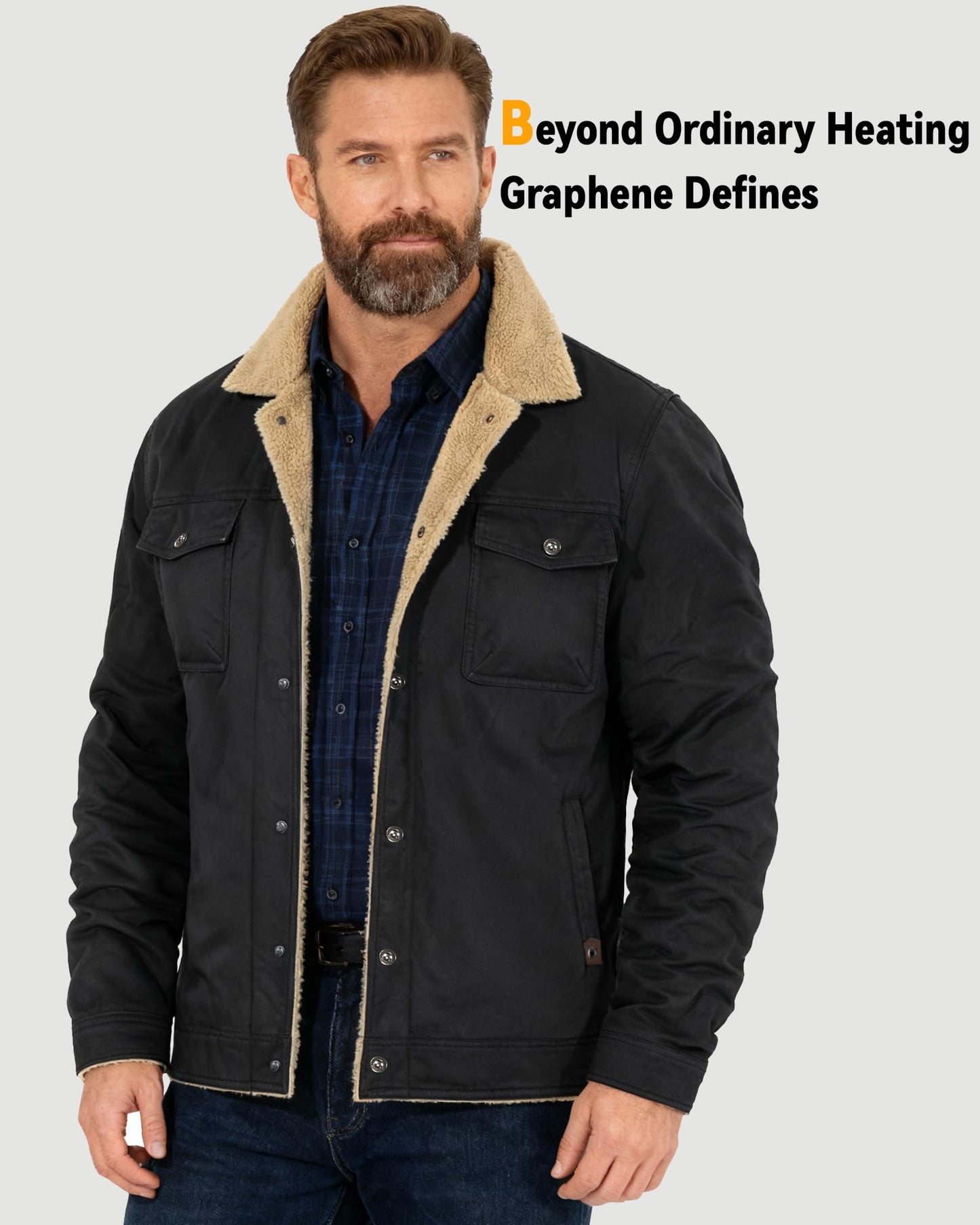 Men Heated Jacket Battery Pack Included Casual Fleece Lined Christmas Luxury Gift Ideas Hiking Camping Travel Rider Outdoor Army Outdoorsy Traveler Truck Driver Tactical Outdoorsman Fishermen Rv