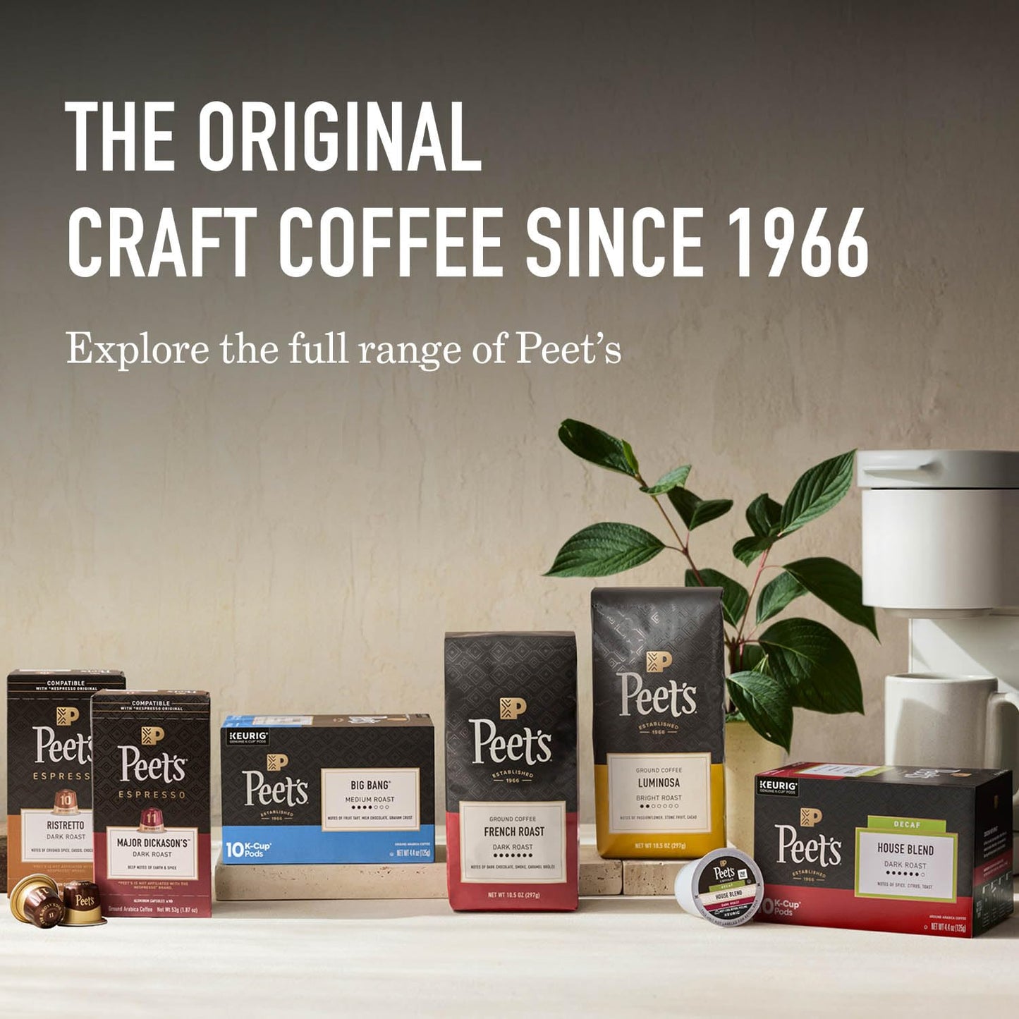 Peet's Coffee, Dark Roast Espresso Capsules, Compatible with Nespresso Original Machine, 100% Arabica Coffee - Nerissimo Intensity 11, 100 Count (10 Boxes of 10 Espresso Capsules)