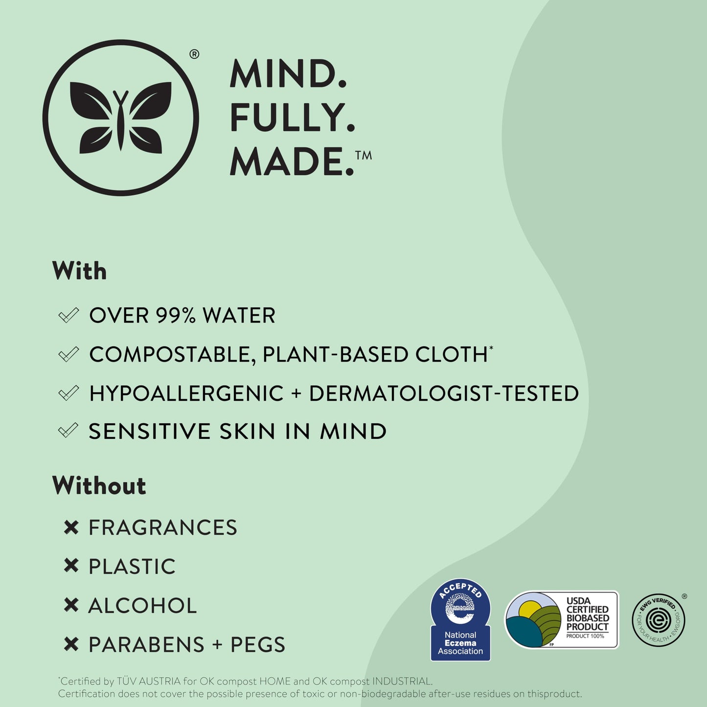 The Honest Company Clean Conscious Multi-Use Wipes | Hypoallergenic + Unscented for Sensitive Skin | Over 99% Water, Compostable, Plant Based, Baby Wipes | Pattern Play, 288 Count