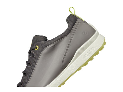 ECCO Men's Biom Hybrid BNY Waterproof Golf Shoe, Steel/Magnet, 13-13.5