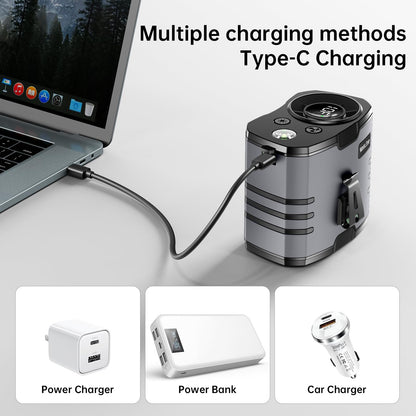 Portable Waist Fan, Belt Fans Rechargeable, 10 Speed Cooling Personal Clip Fan 10000mAh Battery Necklace Shirt Fans 13500 RPM, 40H Work Time, SOS Light for Outdoor Camping Gardening