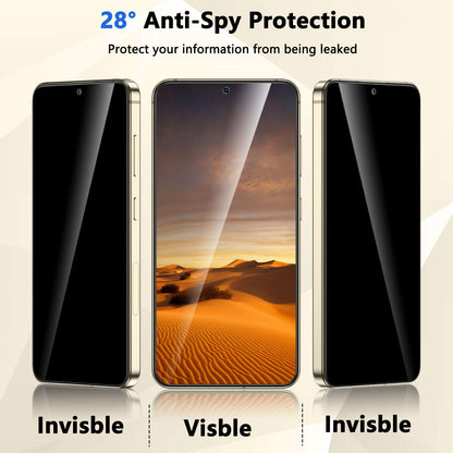 Fotbor for Samsung Galaxy S24 Plus 28° Privacy Screen Protector with [3s Installation Frame], Case Friendly 9H+ Tempered Glass 2Pack