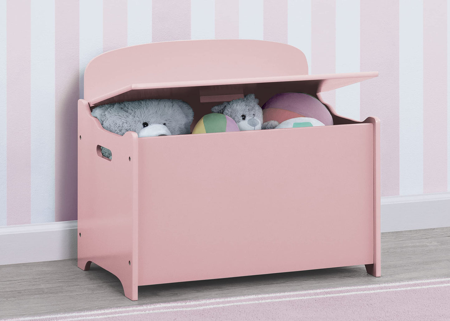 Delta Children MySize Deluxe Toy Box, Dusty Rose