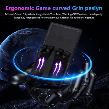 R36MAX Retro Handheld Game Console, 4.0 Inch 720x720 IPS Screen, 64GB Built-in 18,000+ Classic Game, Portable Hand Held Open Source Linux System, 4000mAh Battery Retro Gaming Console(Black 64GB)