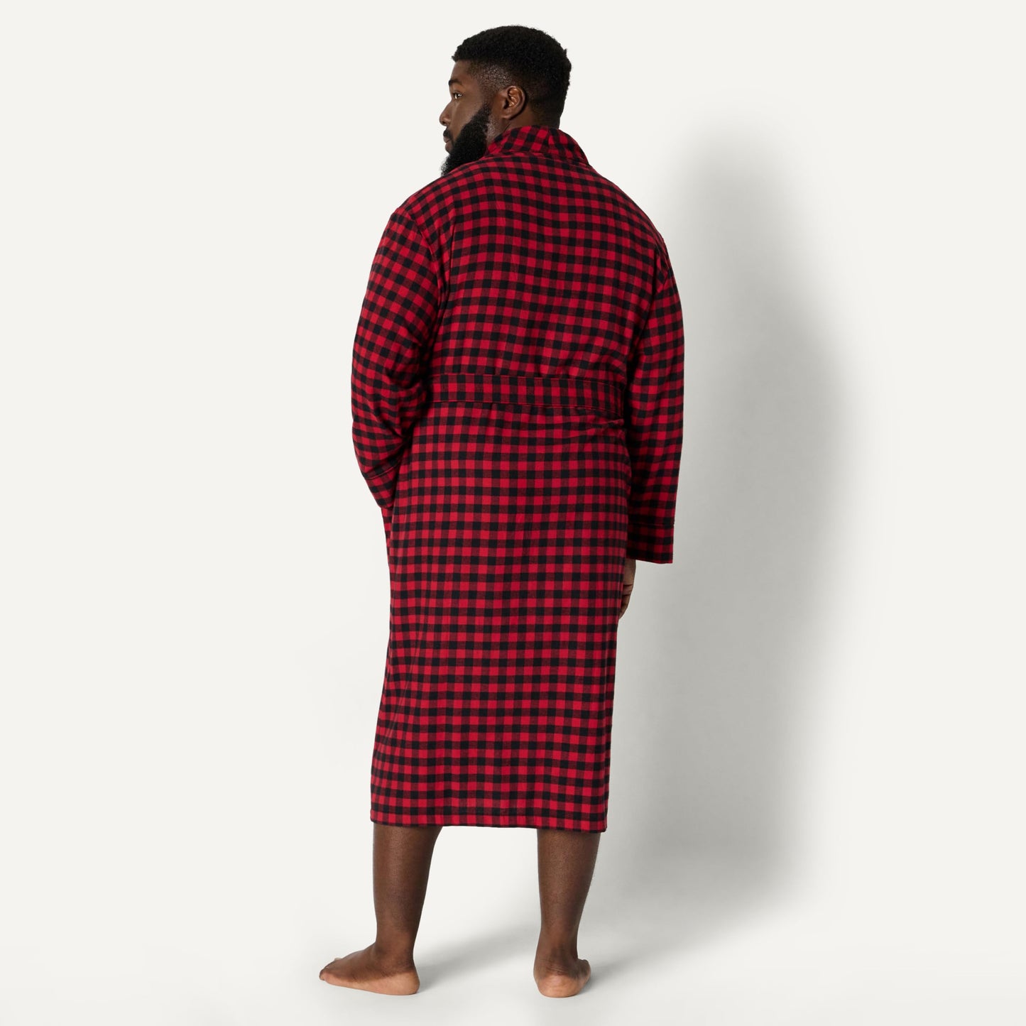 Amazon Essentials Men's Matching Holiday Family Pajama Sets, Classic Buffalo Check, Medium