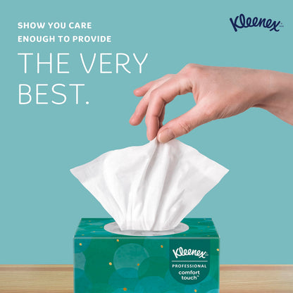 Kleenex Professional Facial Tissue, Bulk (21270), 2-Ply, White, Upright Cube Boxed Format, Designed for Business (90 Tissues/Box, 36 Boxes, 3,240 Sheets/Case)