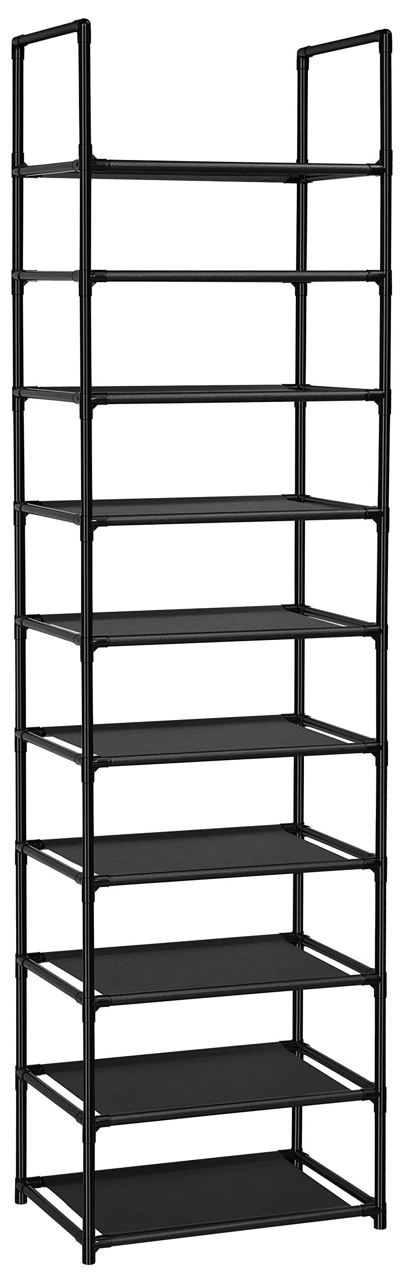 FIDUCIAL HOME 10 Tiers Shoe Rack 20-25 Pairs Sturdy Shoe Shelf
