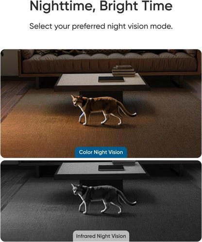 eufy Indoor Cam E30 2-Cam Kit, Latest Generation, 4K UHD Security Camera, Pet/Dog/Baby Camera with Phone app, Color Night Vision, Human/Pet Auto Tracking, 360 Pan-Tilt, Works with Homekit,White