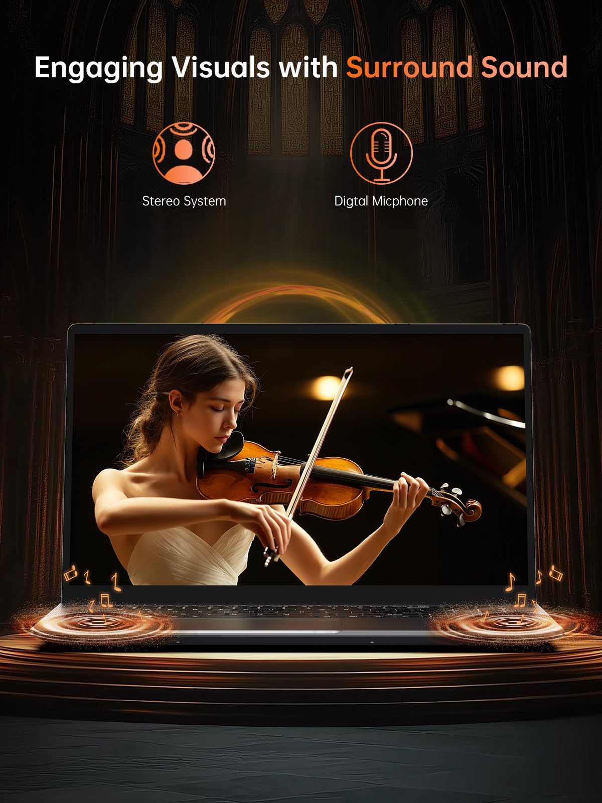 2024 Gaming Laptop, Laptop with AMD Ryzen 7 5825U (8C/16T, Up to 4.5GHz), 16GB RAM 512GB NVMe SSD Laptop Computer, Radeon RX Vega 8 Graphics, 16.1-inch FHD Display, WiFi 6, 53Wh Battery, Backlit KB