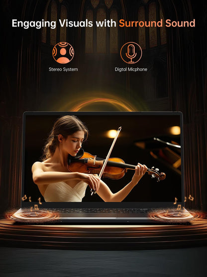 2024 Gaming Laptop, Laptop with AMD Ryzen 7 5825U (8C/16T, Up to 4.5GHz), 16GB RAM 512GB NVMe SSD Laptop Computer, Radeon RX Vega 8 Graphics, 16.1-inch FHD Display, WiFi 6, 53Wh Battery, Backlit KB
