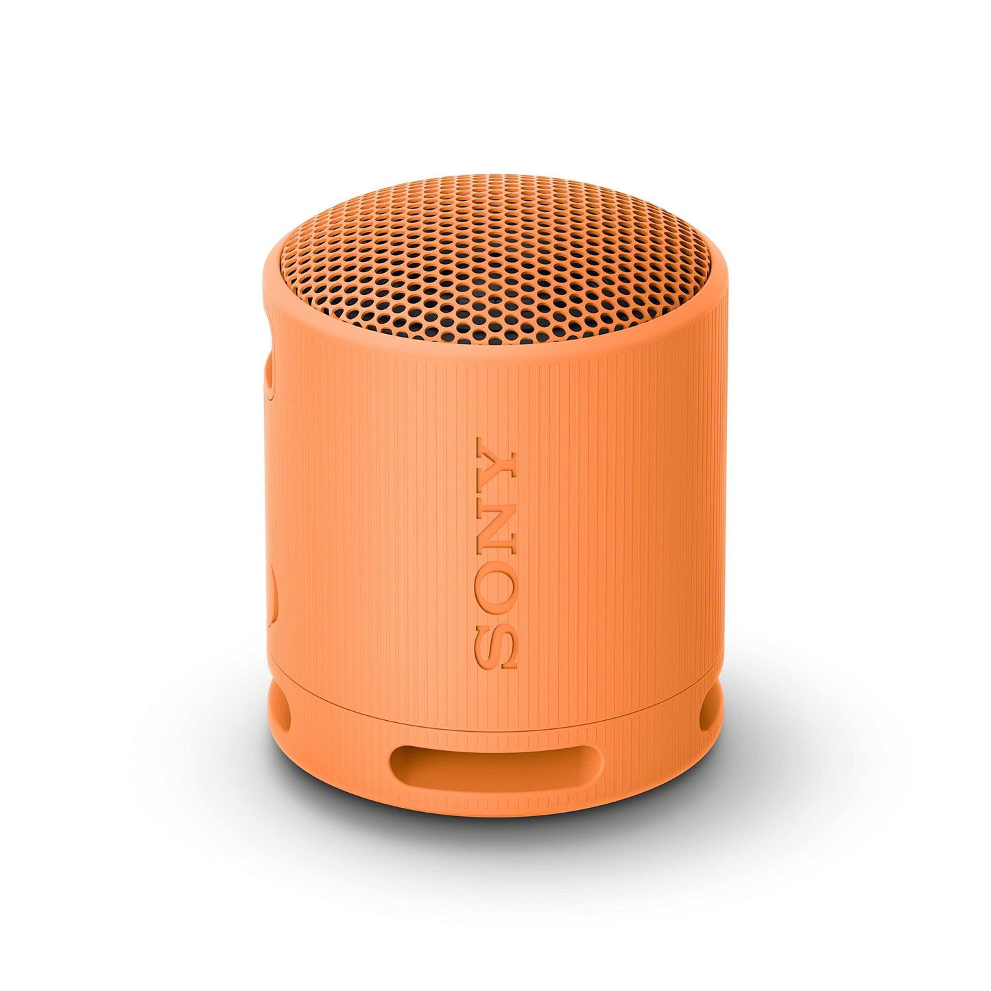 Sony SRS-XB100 Wireless Bluetooth Portable Lightweight Super-Compact Travel Speaker, Durable IP67 Waterproof & Dustproof Shower Speaker, 16 Hour Battery, Versatile Strap, & Hands-free Calling, Orange