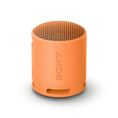 Sony SRS-XB100 Wireless Bluetooth Portable Lightweight Super-Compact Travel Speaker, Durable IP67 Waterproof & Dustproof Shower Speaker, 16 Hour Battery, Versatile Strap, & Hands-free Calling, Orange