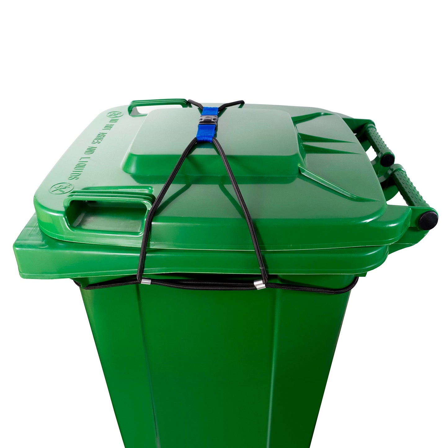 ZONDER® Trash Can Lock | Bungee Cord Outdoor Trash Can Lock for Raccoons Animals | Neat Yard | Bear Garbage Bin Lock - Ease of Use - Durable - Single Pack