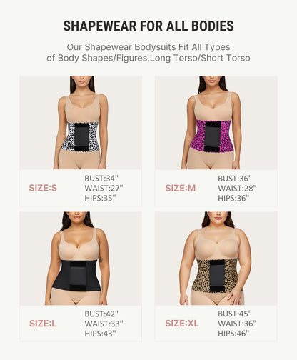 FeelinGirl Workout Waist Trainer Underbust Corsets Cincher Belt Hourglass Corset Body Shaper for Women Brown L