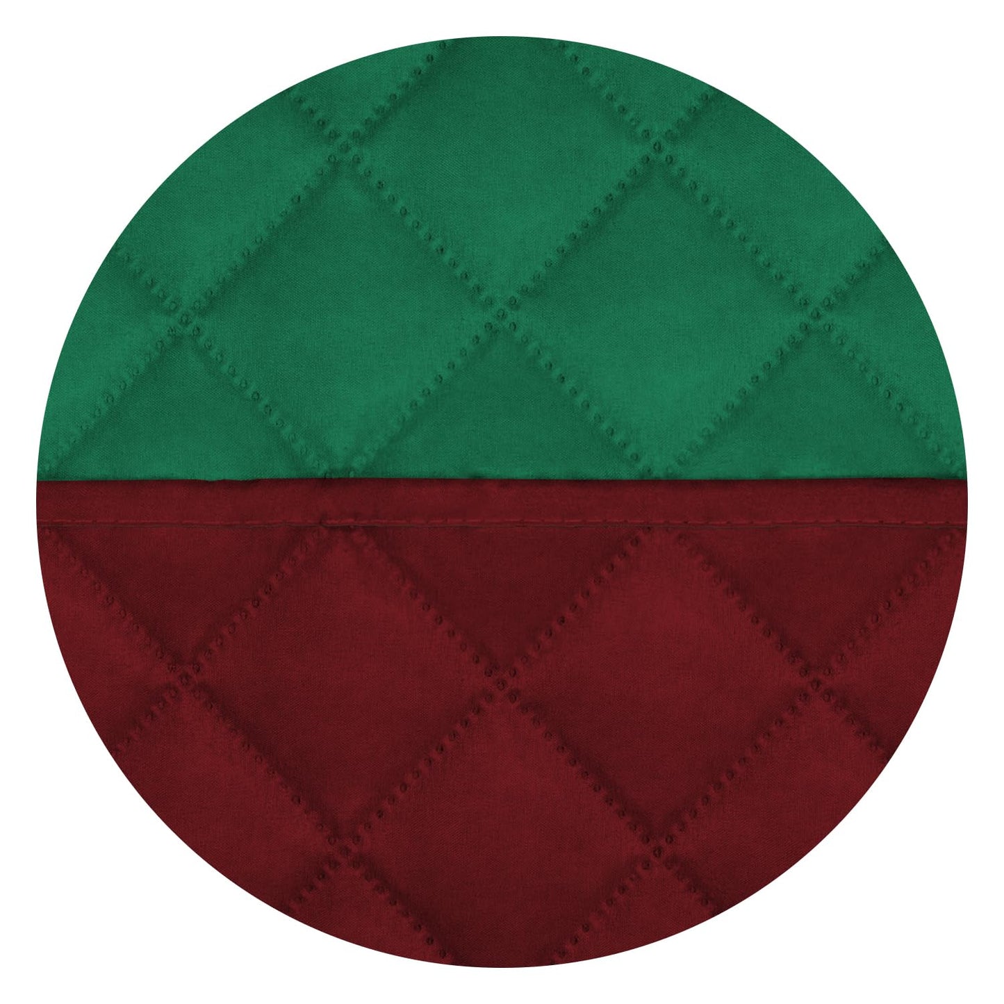 PureFit Reversible Quilted Sofa Cover, Water Resistant Slipcover Furniture Protector, Washable Couch Cover with Non Slip and Elastic Straps for Kids, Pets (Oversized Sofa, Green/Red)