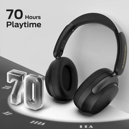 Monster Persona 3rd ANC Active Noise Canceling Headphones, Over Ear Wireless Headphone Bluetooth with Mic, 70 Hours Playtime Bluetooth Headphones, Foldable Comfort Lightweight Headphone for Travel