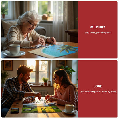 Pixlora Puzzles for Adults 1000 Pieces, 2 Pack Lake and Night View Jigsaw Puzzles, Nature Theme, Challenging Puzzles for Game Night, Perfect for Nature Lovers