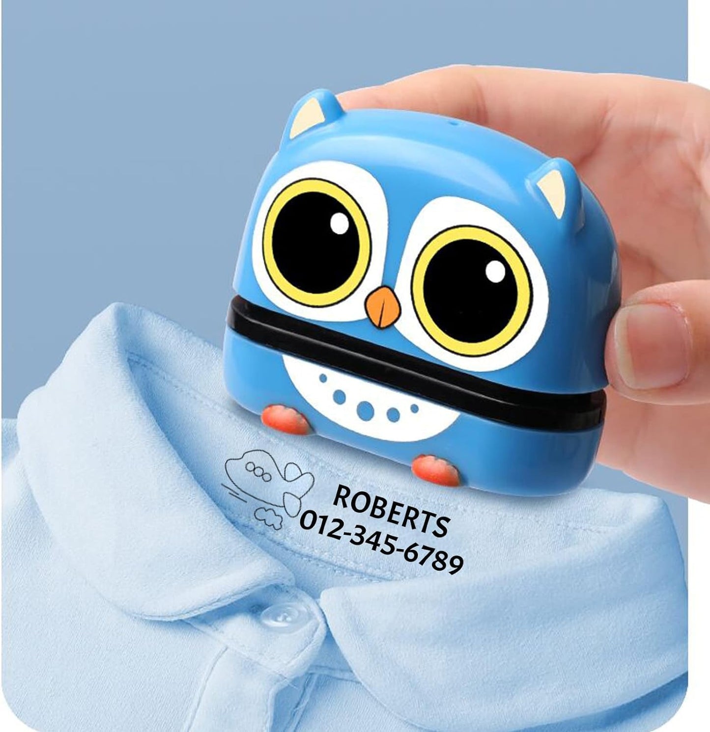 Name Stamp for Clothing Kids Waterproof,Stamps for Clothes Kids，Double Sided Name Stamp(White + Black Ink) Kids Stamps,Clothe Stamp,Custom Name Stamp