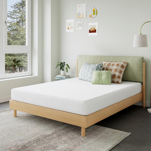 Novilla Queen Mattress in a Box, 8 Inch Queen Size Mattress with Gel Memory Foam for Cooling Night Sleep, Pressure Relief, CertiPUR-US Certified