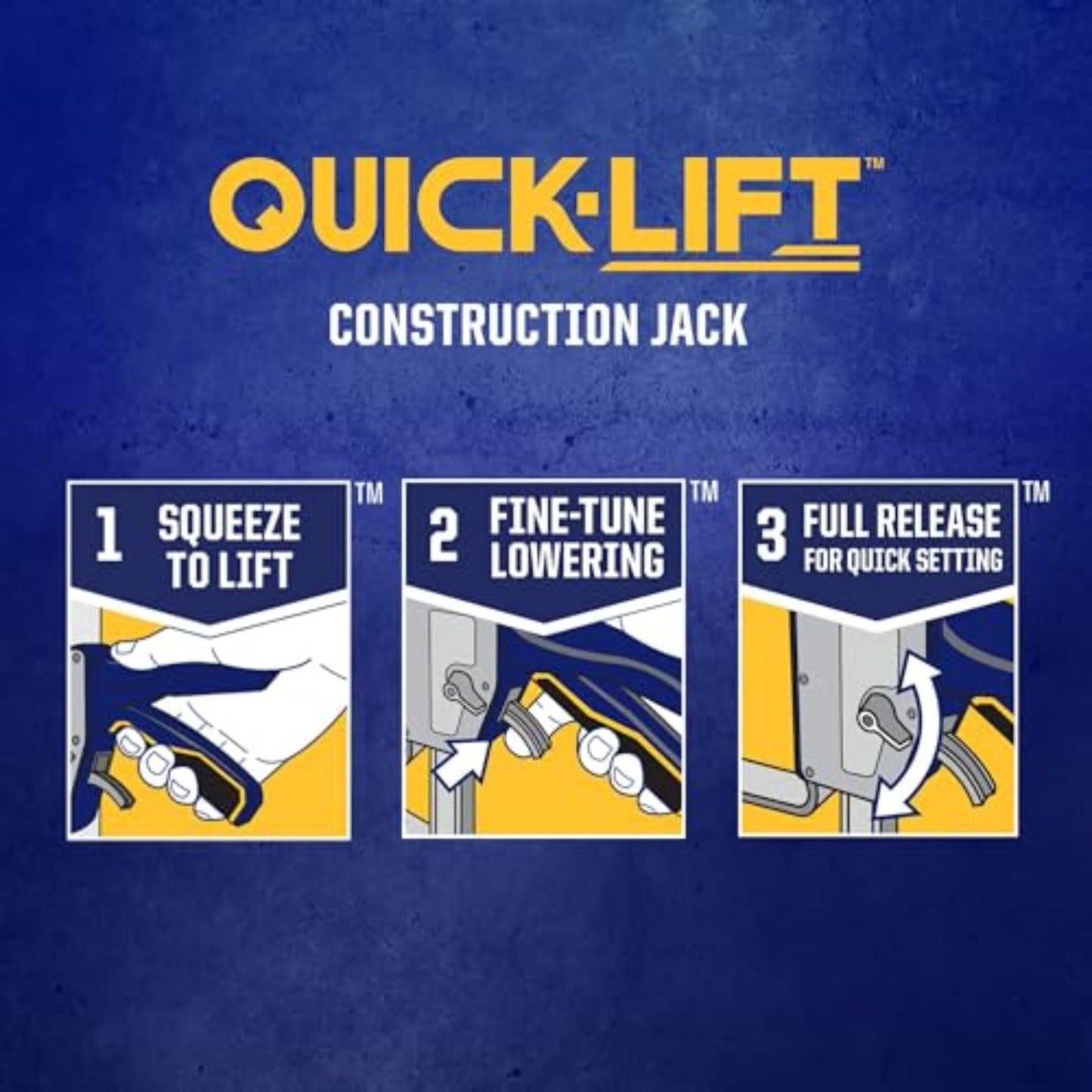 IRWIN Quick-Lift Construction Jack, Hand Lifting Jack Tool, Multifunctional, Lift up to 10" and Lift Capacity 330 lbs (IRHT83100)