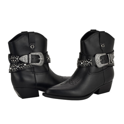 Guess Women's Lansly Bootie, Black 001, 7